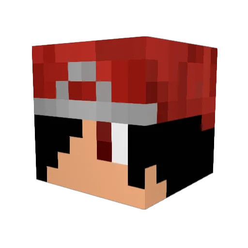 PlatinumXDiamond Minecraft avatar head, 3D render