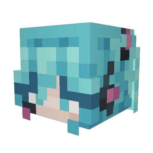 Plato0710 Minecraft avatar head, 3D render