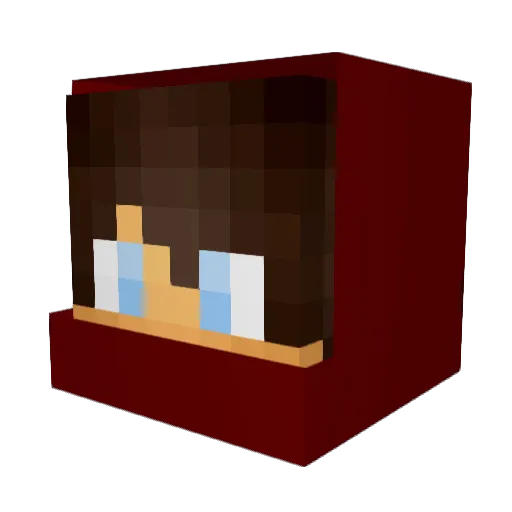 PlatoonSaigon Minecraft avatar head, 3D render
