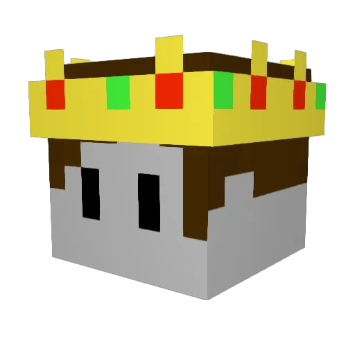 Platos_13th Minecraft avatar head, 3D render