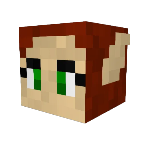 Platsch85 Minecraft avatar head, 3D render