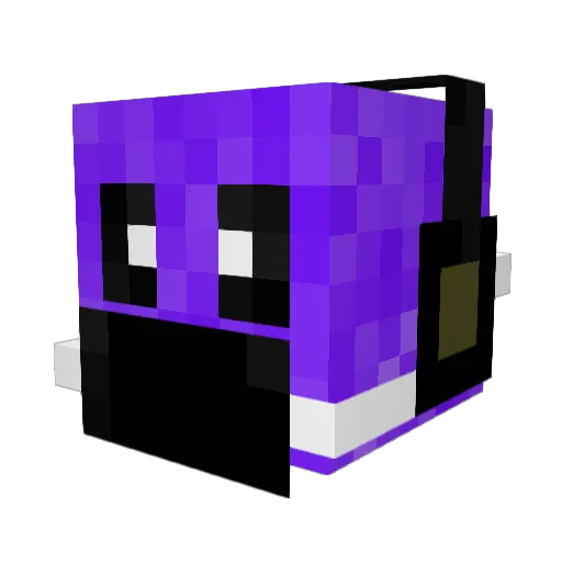 PlatteKikker Minecraft avatar head, 3D render