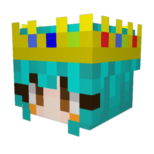 PlatyTheLarper Minecraft avatar head, 3D render