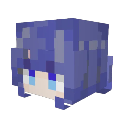 Platycladus Minecraft avatar head, 3D render