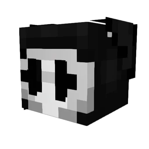 Platz_x Minecraft avatar head, 3D render