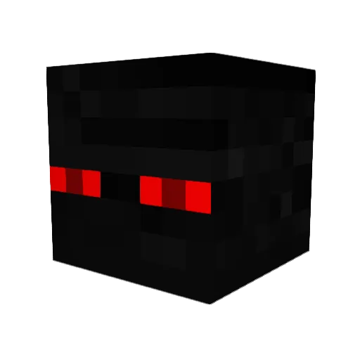 Plaxico Minecraft avatar head, 3D render