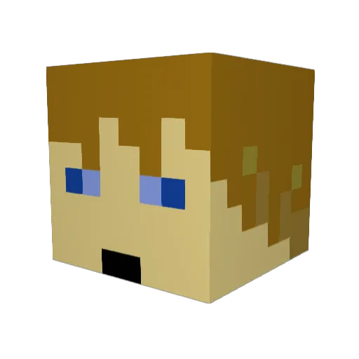 Play0_YT Minecraft avatar head, 3D render