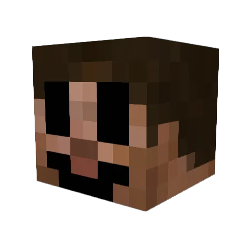 Play0r1 Minecraft avatar head, 3D render