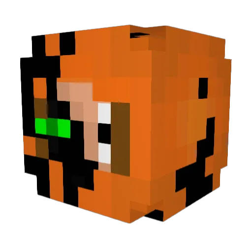 Play4Mister Minecraft avatar head, 3D render