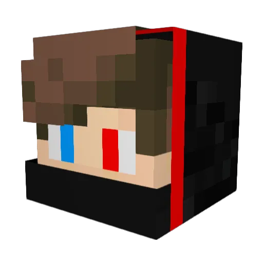 Play Minecraft avatar head, 3D render