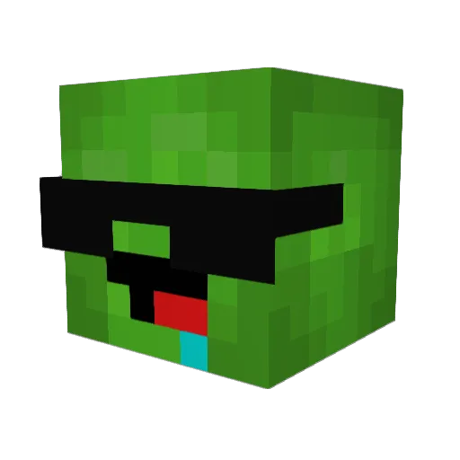 PlayDoh29 Minecraft avatar head, 3D render