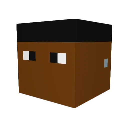 PlayHardmc Minecraft avatar head, 3D render