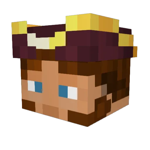 PlayJ1MC Minecraft avatar head, 3D render