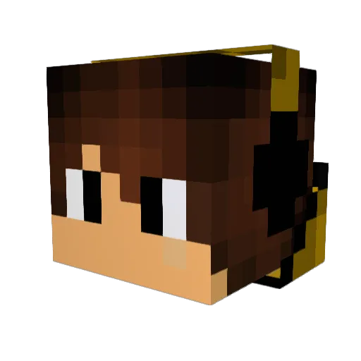 PlayTheWay Minecraft avatar head, 3D render