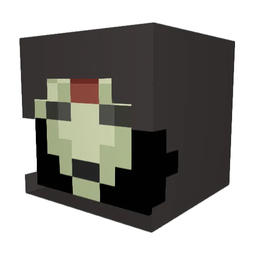 PlayTime_98 Minecraft avatar head, 3D render