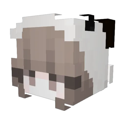 Play_GG Minecraft avatar head, 3D render