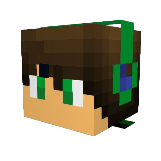 Play_Putty Minecraft avatar head, 3D render
