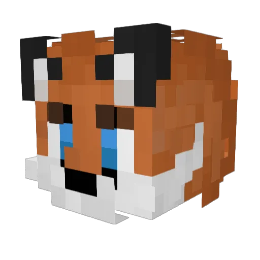 Play_freak Minecraft avatar head, 3D render
