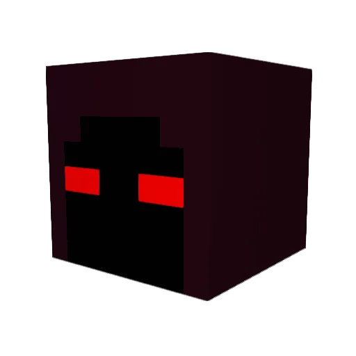 Playbirdy Minecraft avatar head, 3D render