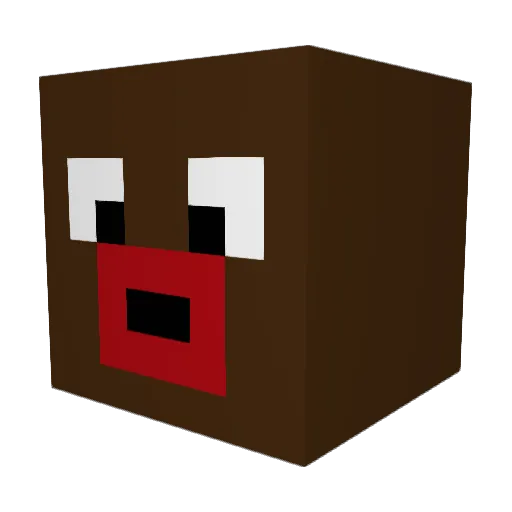 PlayboiGoose Minecraft avatar head, 3D render