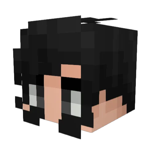 PlayboiNelli Minecraft avatar head, 3D render