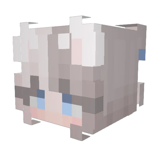 Playboy_Carti Minecraft avatar head, 3D render