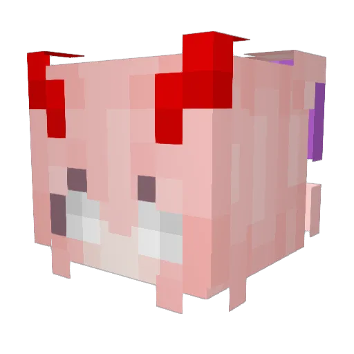 Player0_01 Minecraft avatar head, 3D render