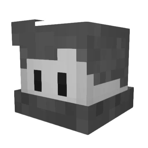 Player2000X Minecraft avatar head, 3D render