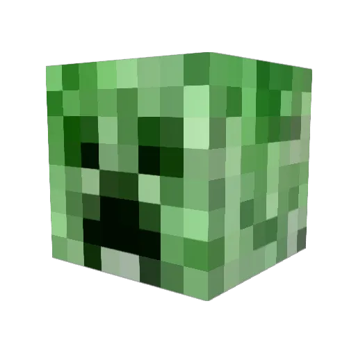 Player38 Minecraft avatar head, 3D render