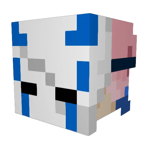 Player7B48 Minecraft avatar head, 3D render