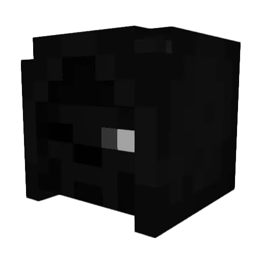PlayerBosta Minecraft avatar head, 3D render