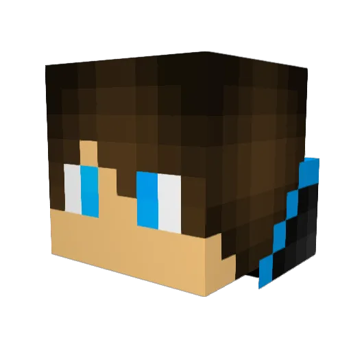 PlayerChaser Minecraft avatar head, 3D render