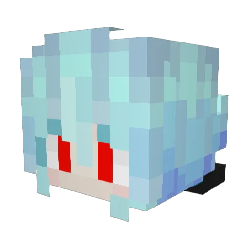 PlayerKoriinga Minecraft avatar head, 3D render