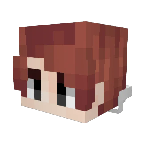 PlayerNo1 Minecraft avatar head, 3D render