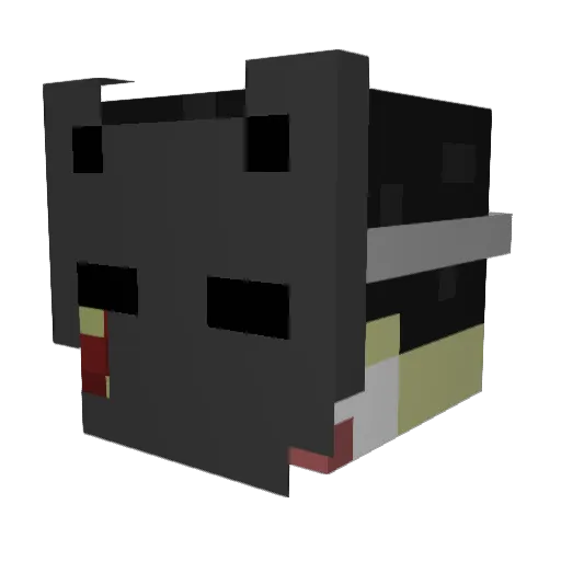 PlayerSlayerIII Minecraft avatar head, 3D render