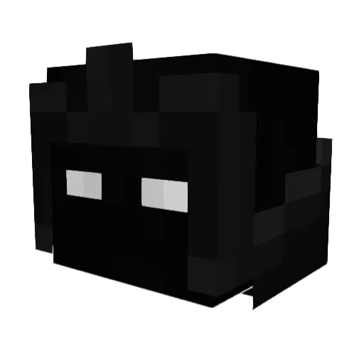 PlayerX_101 Minecraft avatar head, 3D render