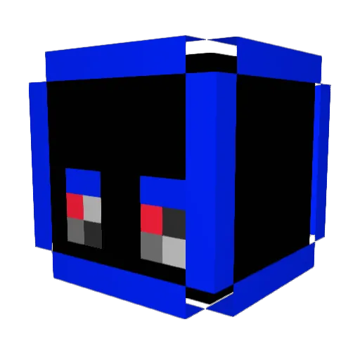 PlayerXess Minecraft avatar head, 3D render