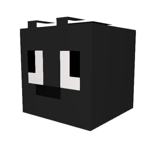 Player_0100 Minecraft avatar head, 3D render