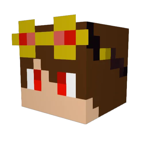 Player_101 Minecraft avatar head, 3D render
