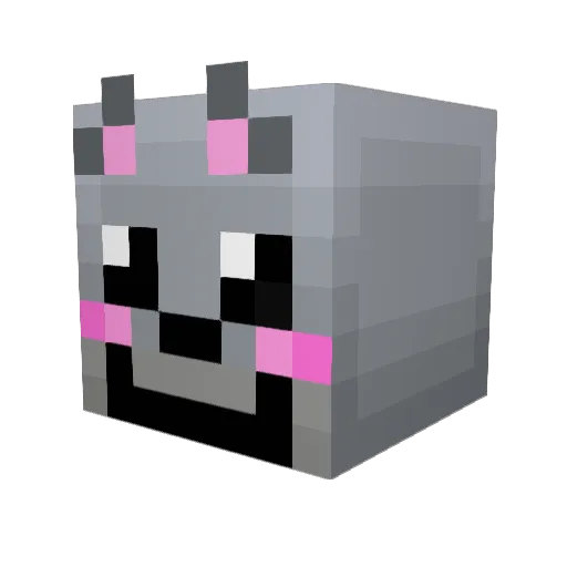 Player_13 Minecraft avatar head, 3D render