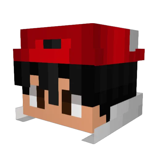 Player_Charcter Minecraft avatar head, 3D render
