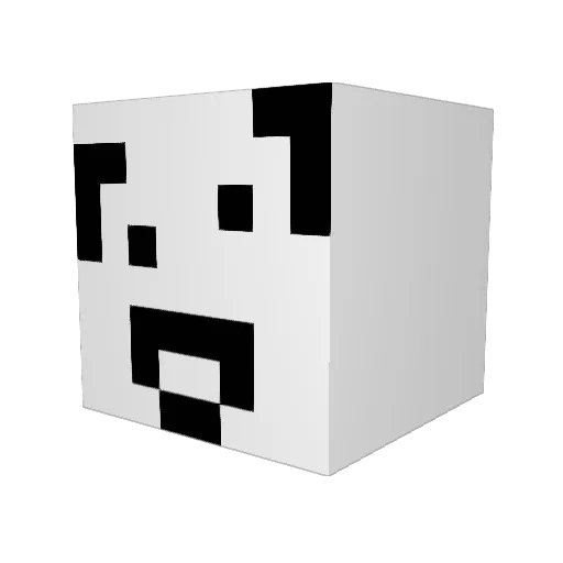 Player_Gray Minecraft avatar head, 3D render