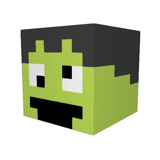 Player_Jack Minecraft avatar head, 3D render