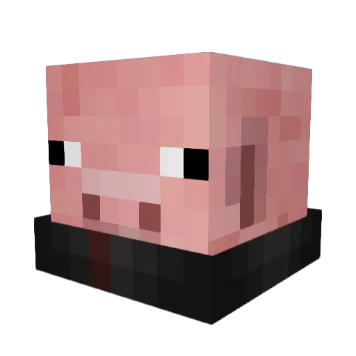 Playercero Minecraft avatar head, 3D render
