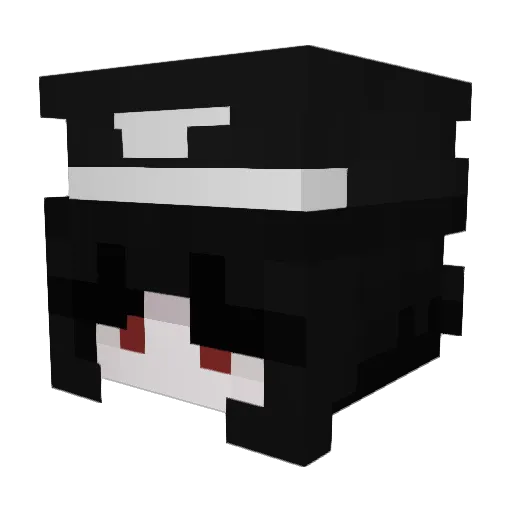 PlayeroRiShow Minecraft avatar head, 3D render