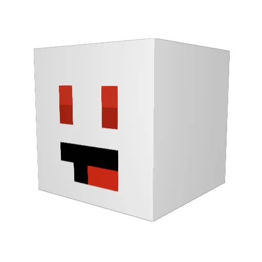 PlayersFate Minecraft avatar head, 3D render
