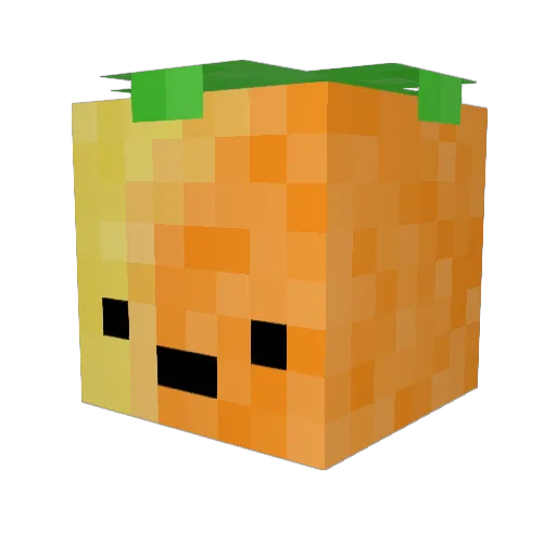 PlayfulPapaya Minecraft avatar head, 3D render