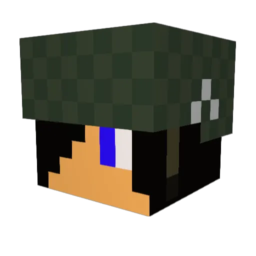 Playgame59 Minecraft avatar head, 3D render
