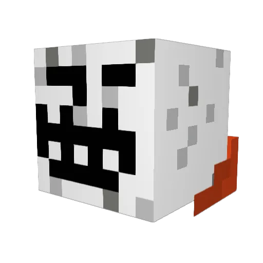 Playgamer25 Minecraft avatar head, 3D render