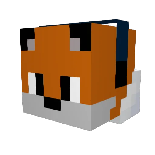 Playitback Minecraft avatar head, 3D render